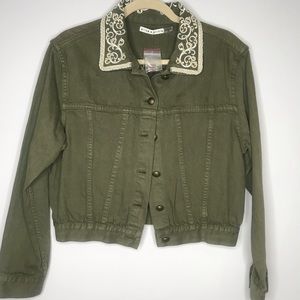alice+olivia CHLOE Embroidered Jacket